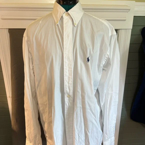 mens white dress shirt 16 34 35 Alberto Cardinali Men's Tailored Fit Long Sleeve Wrinkle Resistant Dress Shirt (White,L (16-16) sleeve: 34/35), Size: One size